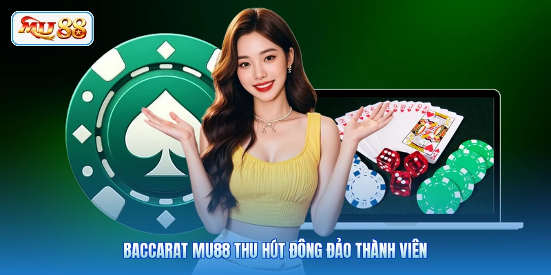 Baccarat MU88 thu hút đông đảo thành viên