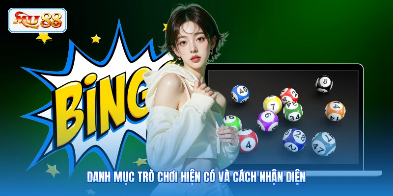 Danh mục trò chơi hiện có và cách nhận diện