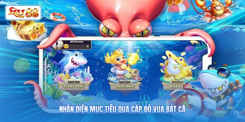 Nhận diện mục tiêu qua cấp độ Vua Bắt Cá